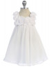 A-line Chiffon Knee Length Flower Girl Dress With Decorated Flowers